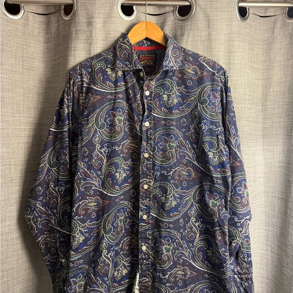 Cremieux Blue Paisley Men's Shirt